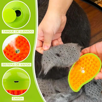 ProVapor™ - Cepillo Masajeador a Vapor para Mascotas